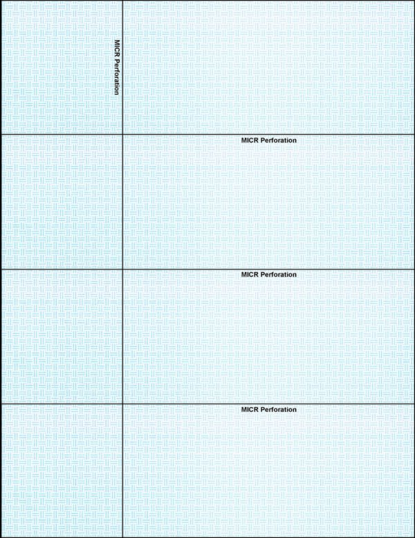 7547 - Blue Personal Check Stock