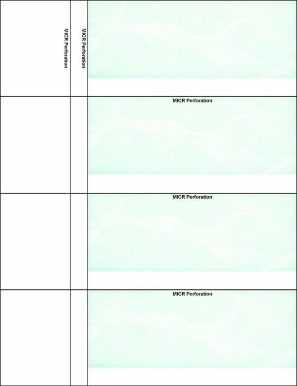 9323 - Green Personal Check/dual per.