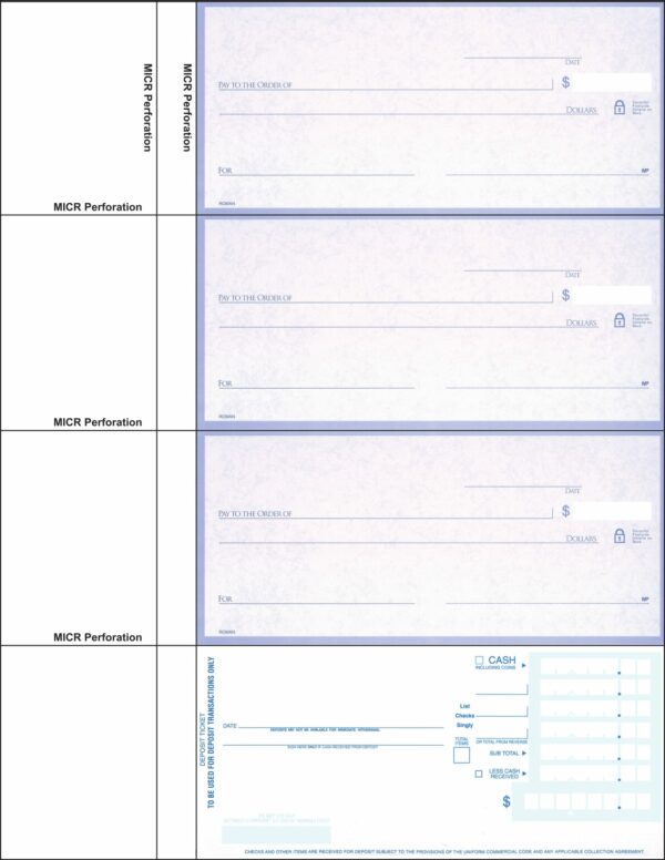 BT3104 - Blue Personal Check 3&1 - Roman
