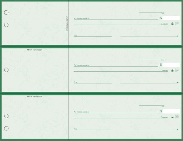BT3007 – Green Business Check Stock – Roman